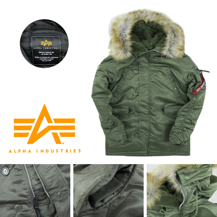 ALPHA INDUSTRIES N-3B タイトジャケット サイズM