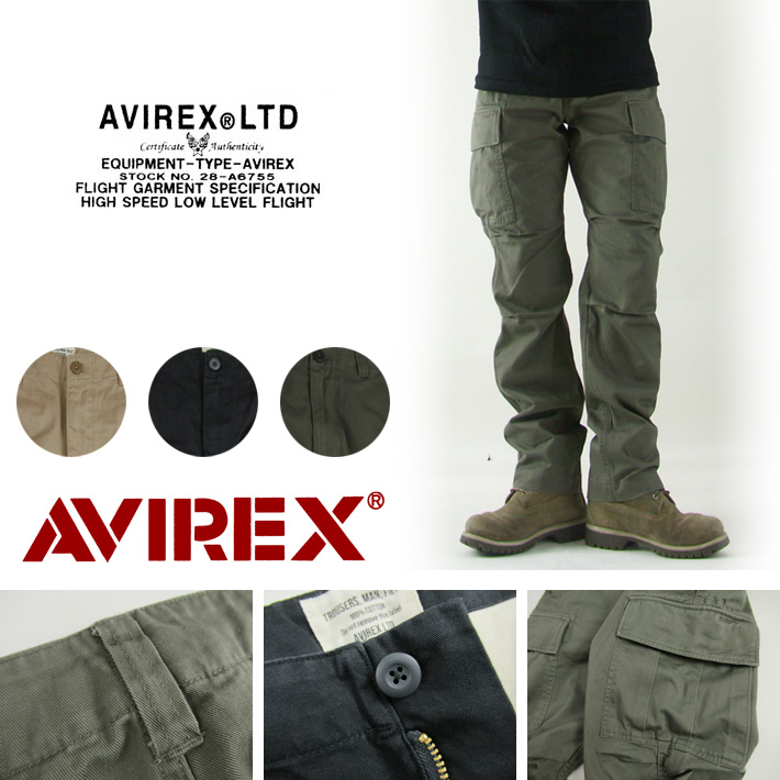 AVIREX アヴィレックス カーゴパンツ BASIC FATIGUE PANTS 6126129 -JOE-