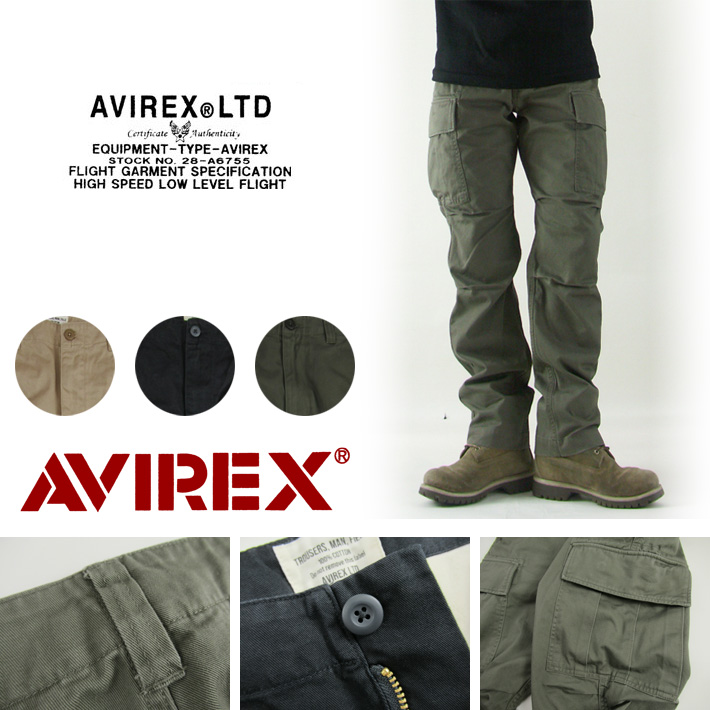 AVIREX アヴィレックス カーゴパンツ M 黒