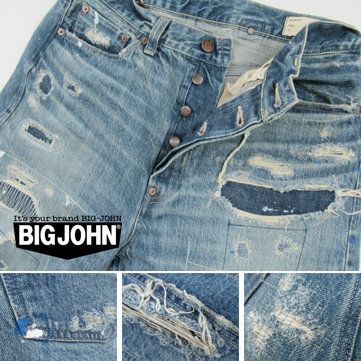 BIGJOHN DENIM WASH LABO M103J BUCKAROO RELAX FIT -JOE-