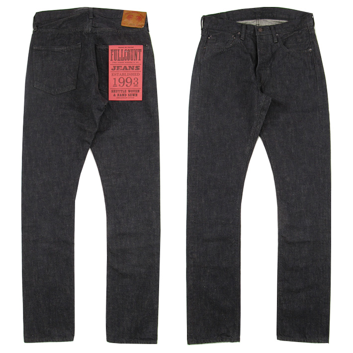 FULLCOUNT」＃1110 BLACK TAPERD JEANS フルカウント ブラック