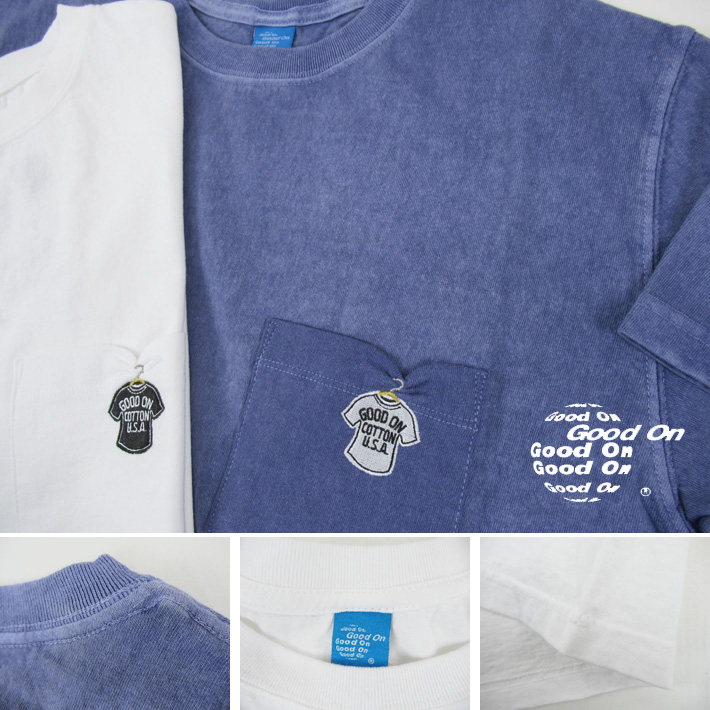 Good On グッドオン ポケットTシャツ GO TEE ぶらさがりEMB S/S POCKET
