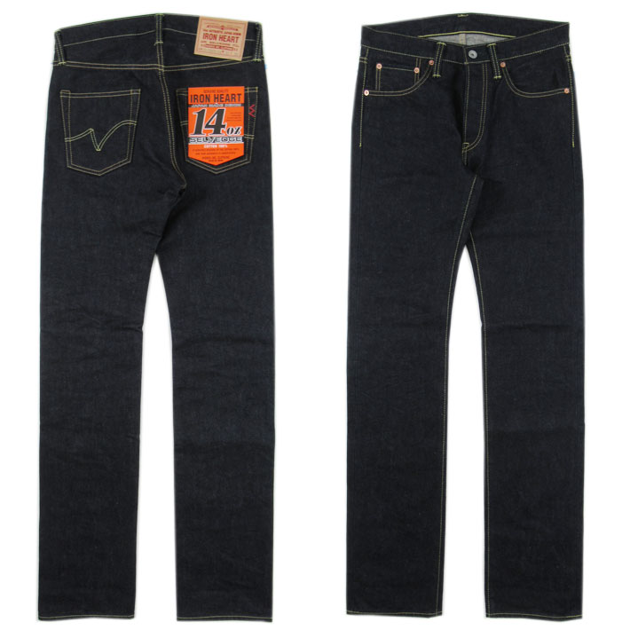 IRON HEART アイアンハート 666S14 14oz セルビッチデニム スリムストレート ジーンズ JOE