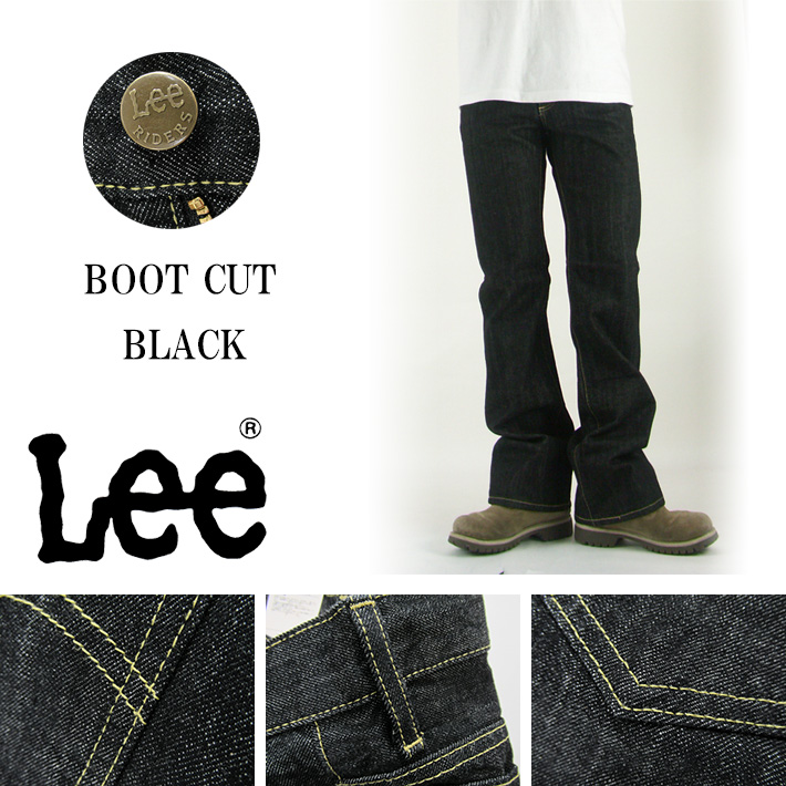 Lee RIDERS 102 ブーツカット ブラック ジーンズ BOOT CUT 01020-201 -JOE-