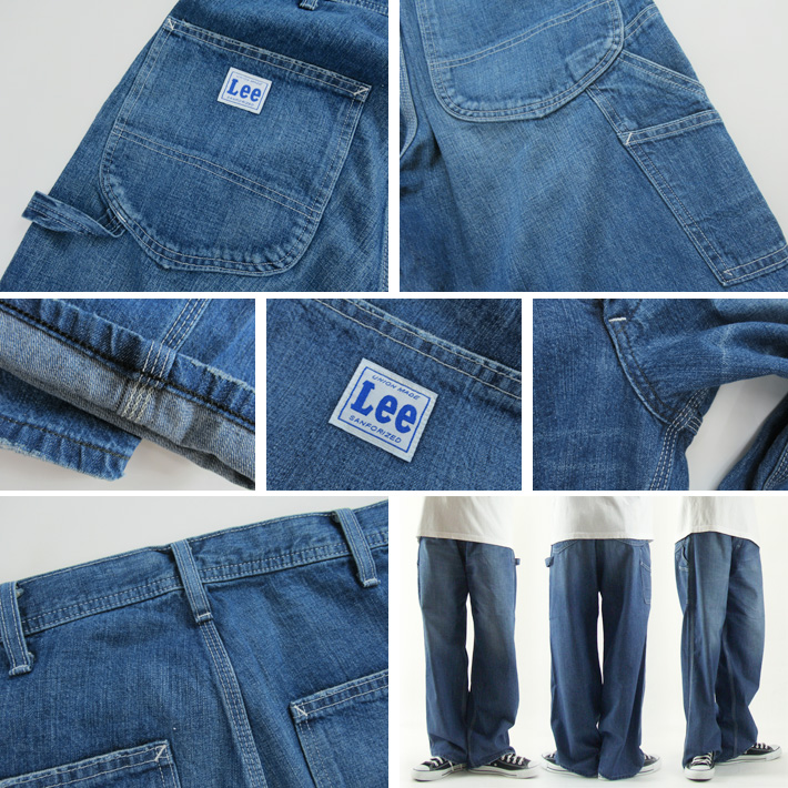 Lee ペインターパンツ 淡色ブルー DUNGAREES PAINTER PANTS LM7288-156