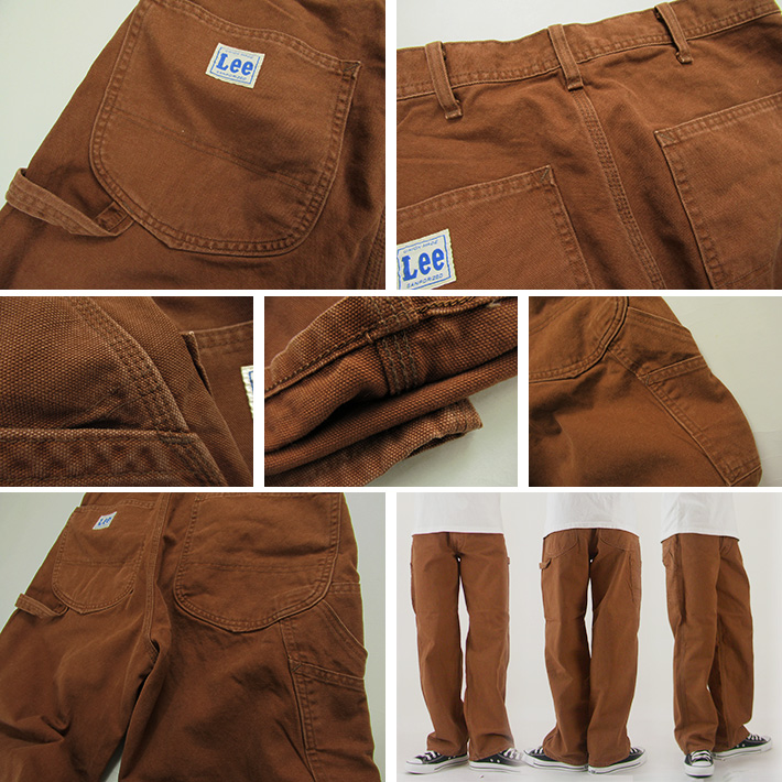 Lee ペインターパンツ ブラウン DUNGAREES BROWN PAINTER PANTS LM7288-168 -JOE-