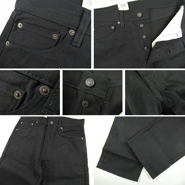 Levi's リーバイス 501 BLACK BLACK ボタンフライ ストレートジーンズ 00501-1582 -JOE-