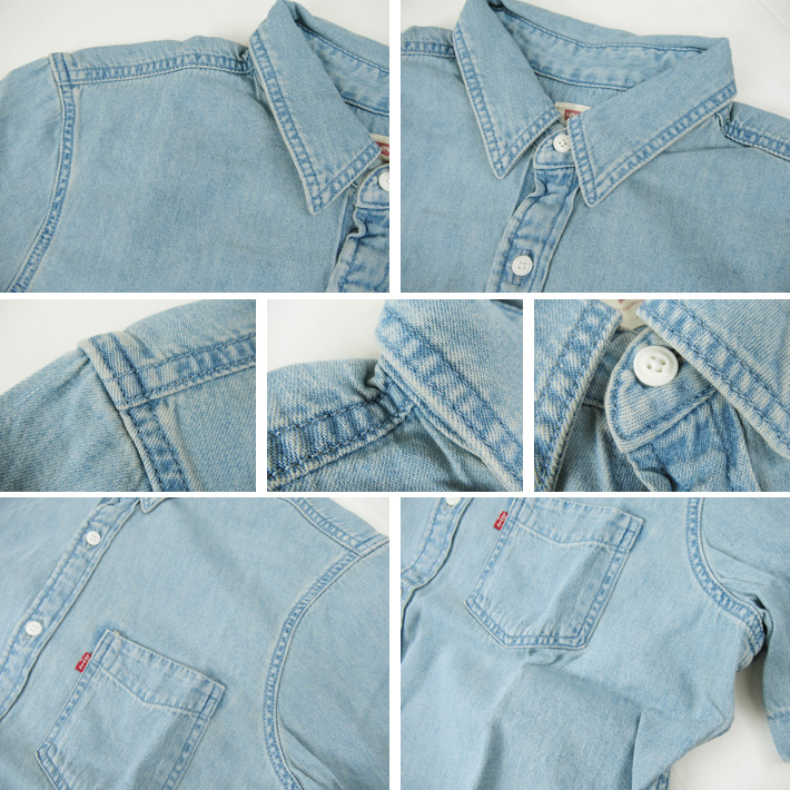 Levi's リーバイス 半袖デニムシャツ ストーンウォッシュ 86627