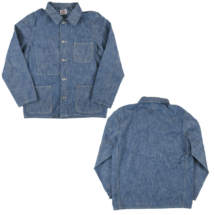 鬼デニム カバーオールジャケット 13oz スーパーヘビーシャンブレー