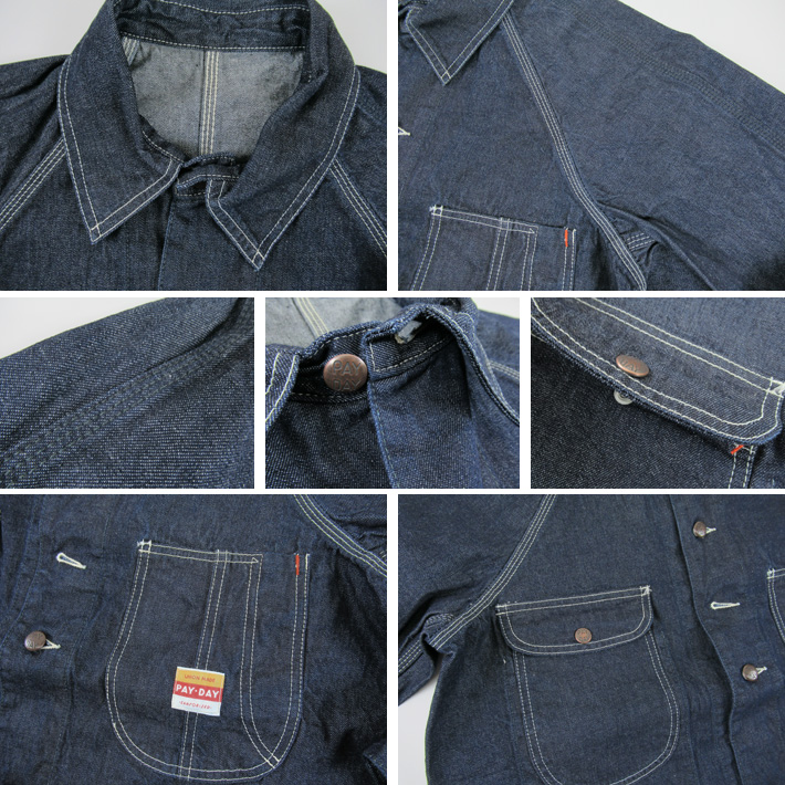 PAYDAY ペイデイ カバーオール INDIGO 50' COVERALL PD19-CA-5 -JOE-