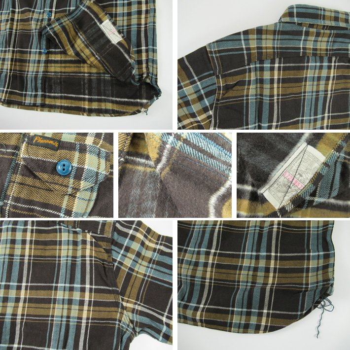 【美品】Pherrows フランネルシャツ Mサイズ相当 PHERROW'S フェローズ フランネルシャツ 25W-750WS-C -JOE-