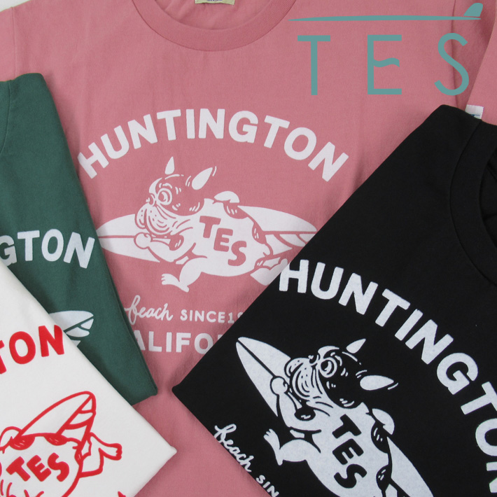 TES エンドレスサマー サーフ Tシャツ RUNNING BUHI FLOCKY T-SHIRT FH
