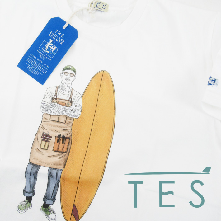TES エンドレスサマー サーフ Tシャツ TES MALIBU STAR TEE FH-23574321 【半袖Tシャツ】 【メール便可】 -JOE-