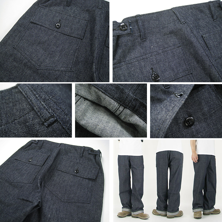 WAREHOUSE ウエアハウス Lot.1086 HERRINGBONE MILITARY PANTS