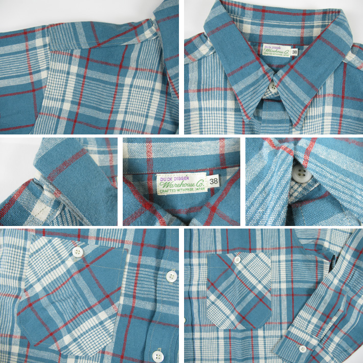 ウエアハウス ネルシャツ