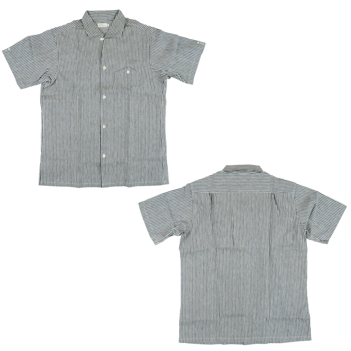 ウエアハウス へリンボーン シャンブレーシャツ