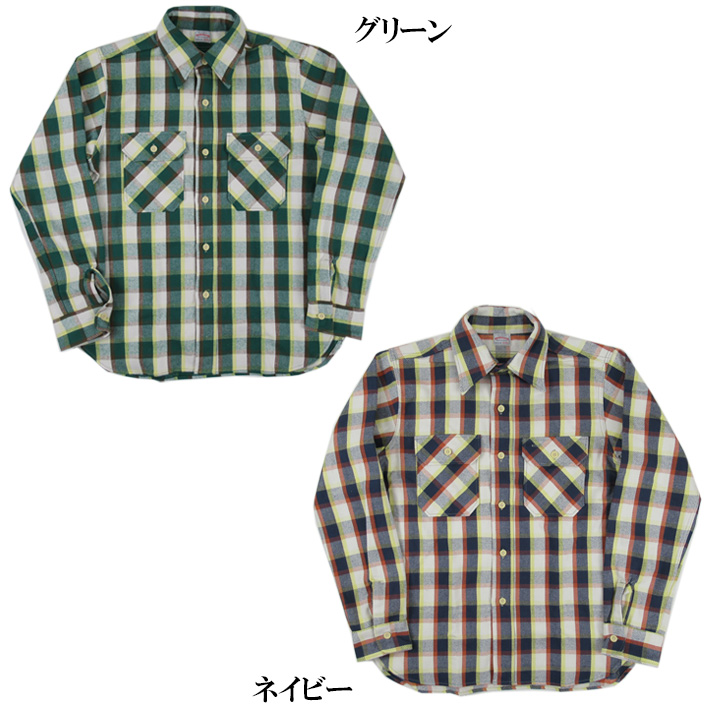 WAREHOUSE ウエアハウス ネルシャツ Lot 3104 FLANNEL SHIRTS(E