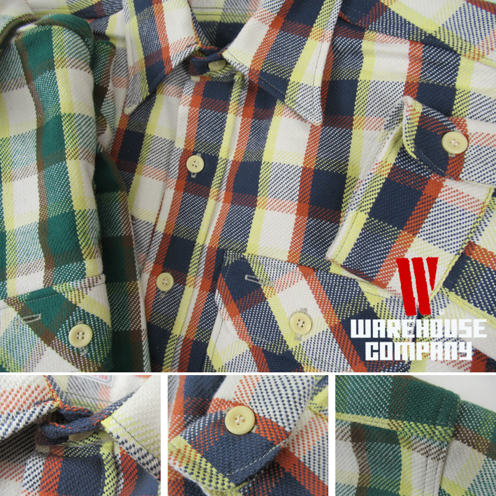 WAREHOUSE ウエアハウス ネルシャツ Lot 3104 FLANNEL SHIRTS(E
