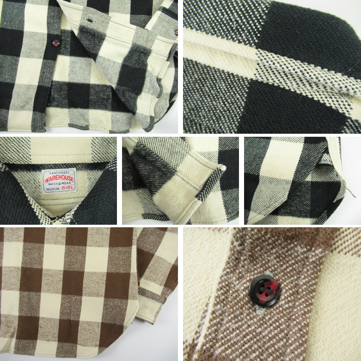 WAREHOUSE ウエアハウス ネルシャツ Lot 3104 FLANNEL SHIRTS(A