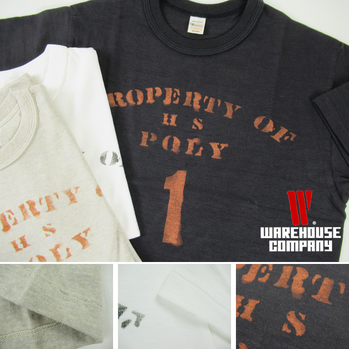 WAREHOUSE ウエアハウス Lot.4601 Tシャツ PROPERTY OF H S POLY